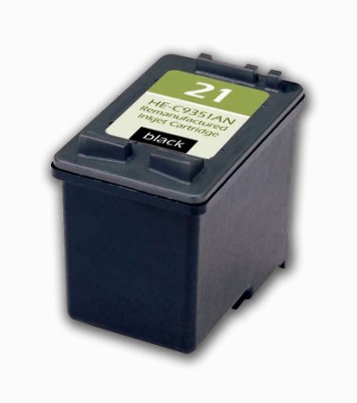 Ultra Premium Quality Black Inkjet Cartridge compatible with HP C9351AN (HP 21)