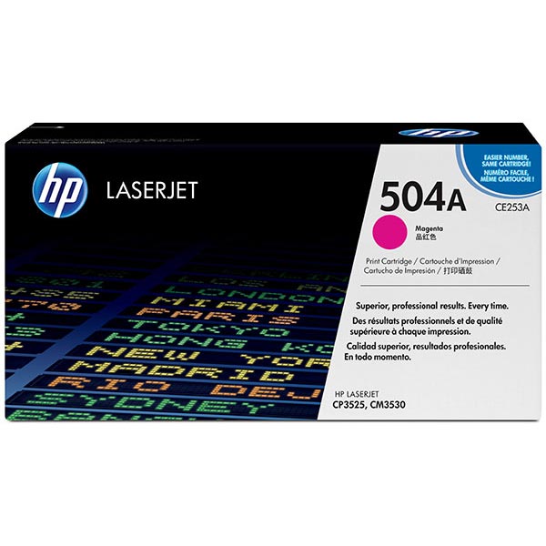 Genuine HP CE253A (HP 504A) Magenta OEM Toner Cartridge