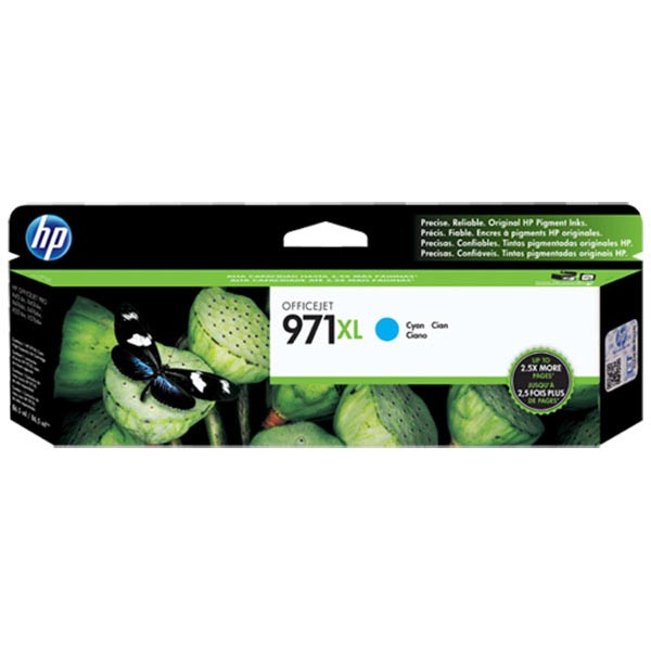 Genuine HP CN626AM (HP 971XL) Cyan OEM Ink Cartridge