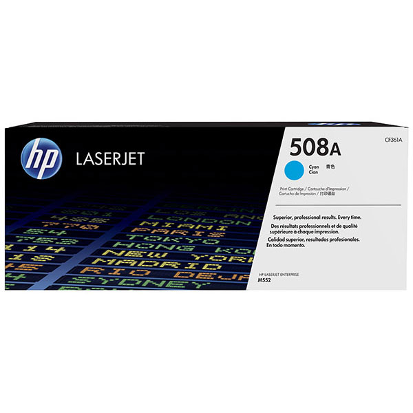 Genuine HP CF361A (HP 508A) Cyan OEM Toner Cartridge