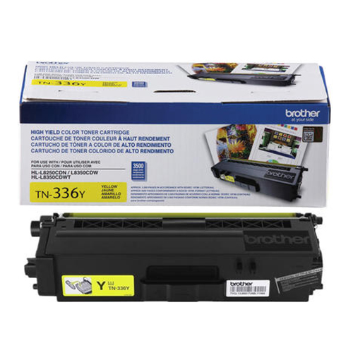 Genuine Brother TN-336y Yellow OEM Toner Cartridge