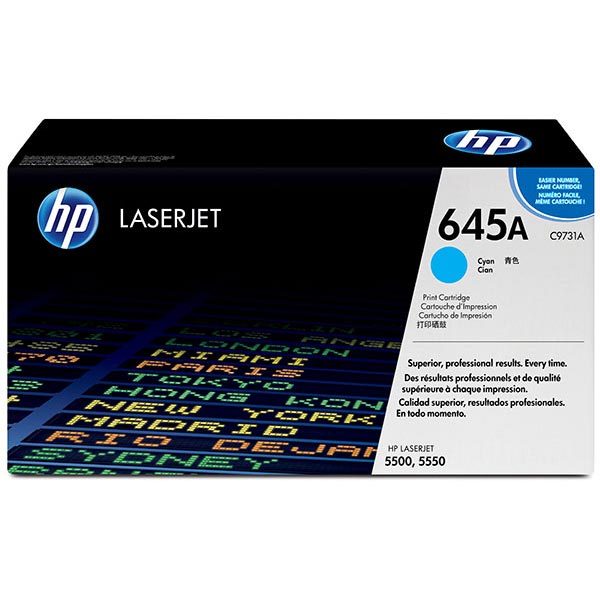 Genuine HP C9731A (HP 645A) Cyan OEM Toner Cartridge