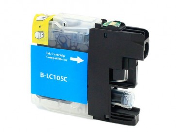 Ultra Premium Quality Cyan Ink Cartridge compatible with Brother LC-105C