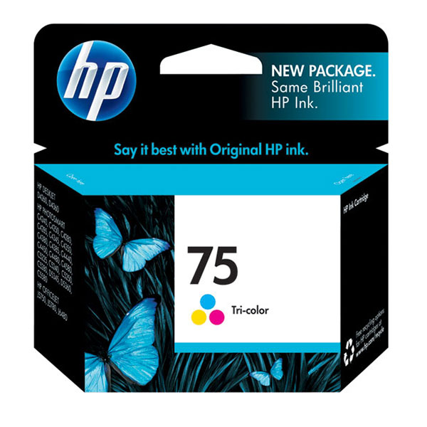 Genuine HP CB337WN (HP 75) Tri-Color OEM Ink Cartridge