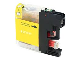Ultra Premium Quality Yellow Inkjet Cartridge compatible with Brother LC-101Y