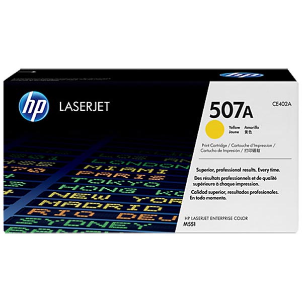 Genuine HP CE402A (HP 507A) Yellow OEM Toner Cartridge