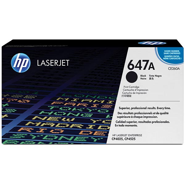 Genuine HP CE260A (HP 647A) Black OEM Toner Cartridge