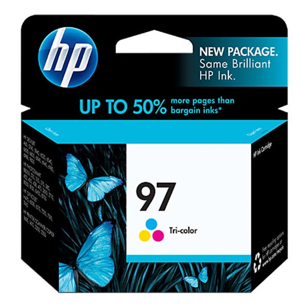 Genuine HP C9363WN (HP 97) Tri-Color OEM Inkjet Cartridge