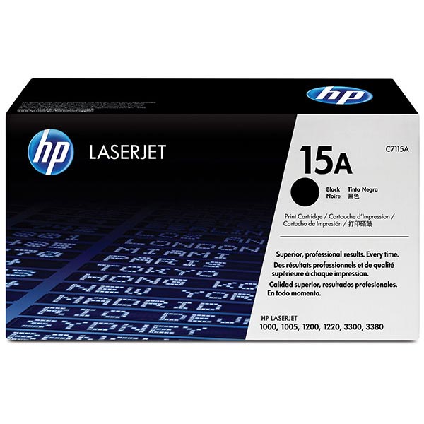 Genuine HP C7115A (HP 15A) Black OEM Toner Cartridge