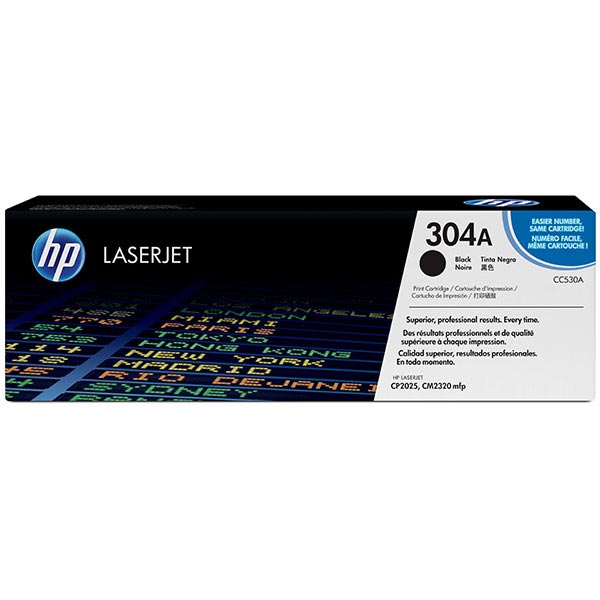 Genuine HP CC530A (HP 304A) Black OEM Toner Cartridge