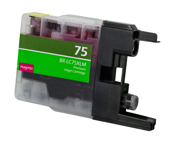 Ultra Premium Quality Magenta Inkjet Cartridge compatible with Brother LC-75XLMA