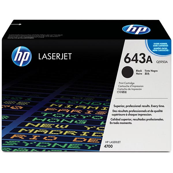 Genuine HP Q5950A (HP 643A) Black OEM Toner Cartridge