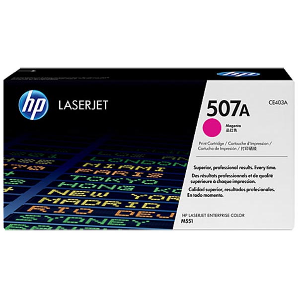 Genuine HP CE403A (HP 507A) Magenta OEM Toner Cartridge