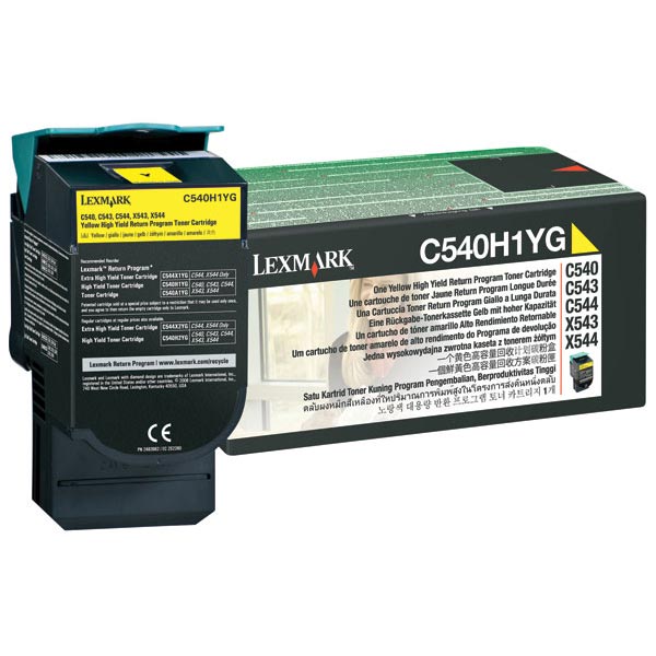 Genuine Lexmark C540H1YG Yellow OEM Toner