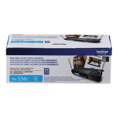 Genuine Brother TN-336c Cyan OEM Toner Cartridge