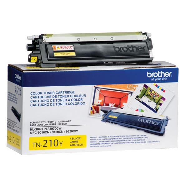 Genuine Brother TN-210Y Yellow OEM Toner Cartridge