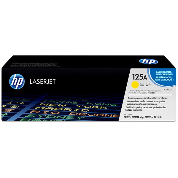 Genuine HP CB542A (HP 125A) Yellow OEM Toner Cartridge