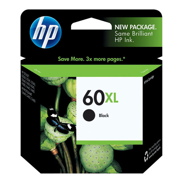 Genuine HP CC641WN (HP 60XL) Black OEM Inkjet Cartridge