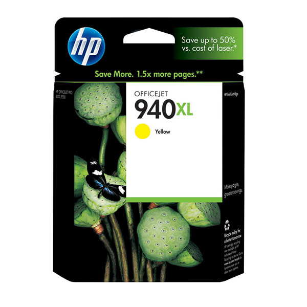 Genuine HP C4909AN (HP 940XL) Yellow OEM Ink Cartridge