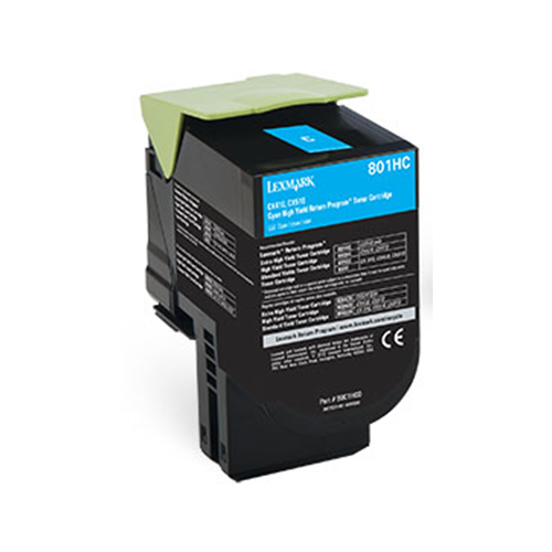 Ultra Premium Quality Cyan Toner Cartridge compatible with Lexmark 80C1HC0